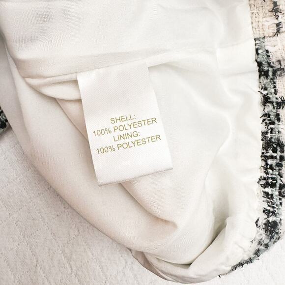 House of Harlow 1960 White Tweed Metallic Woven Mini Skirt Size S - Picture 4 of 6